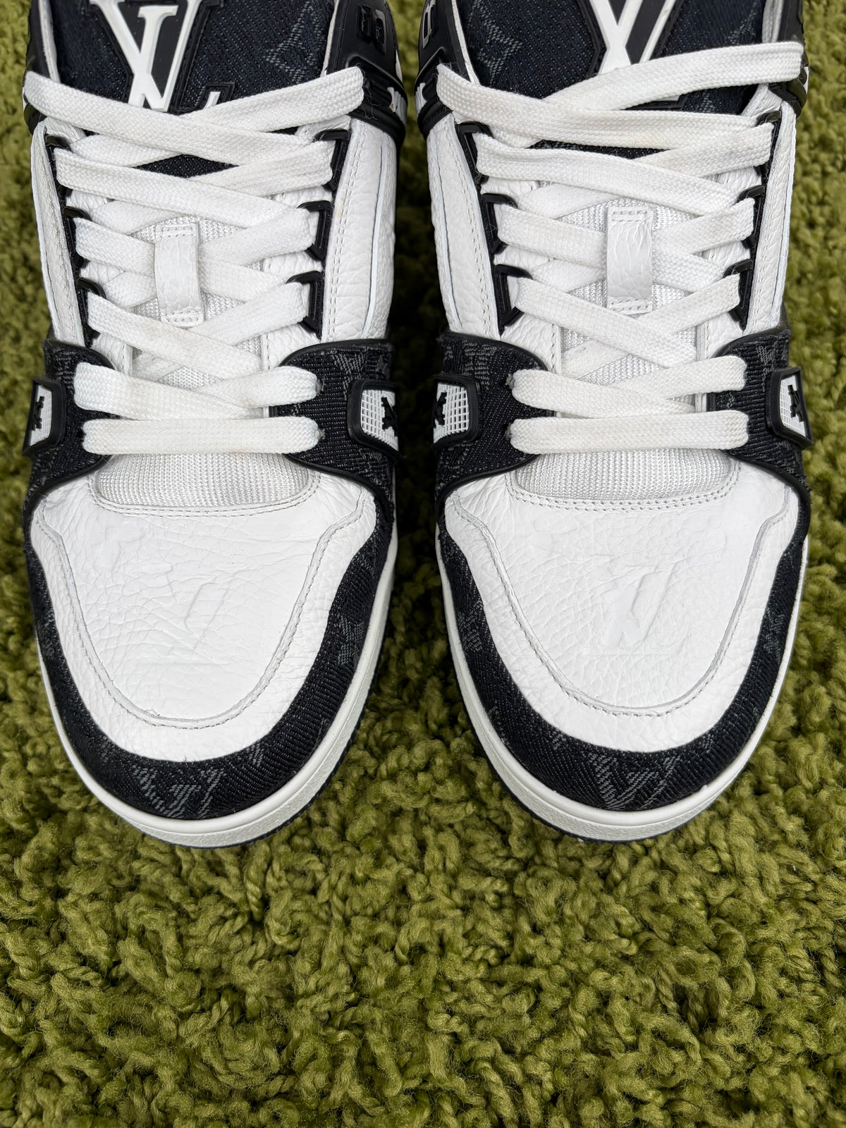 Louis Vuitton Trainer in Denim Nera 6 - Second Hand Di Fiore