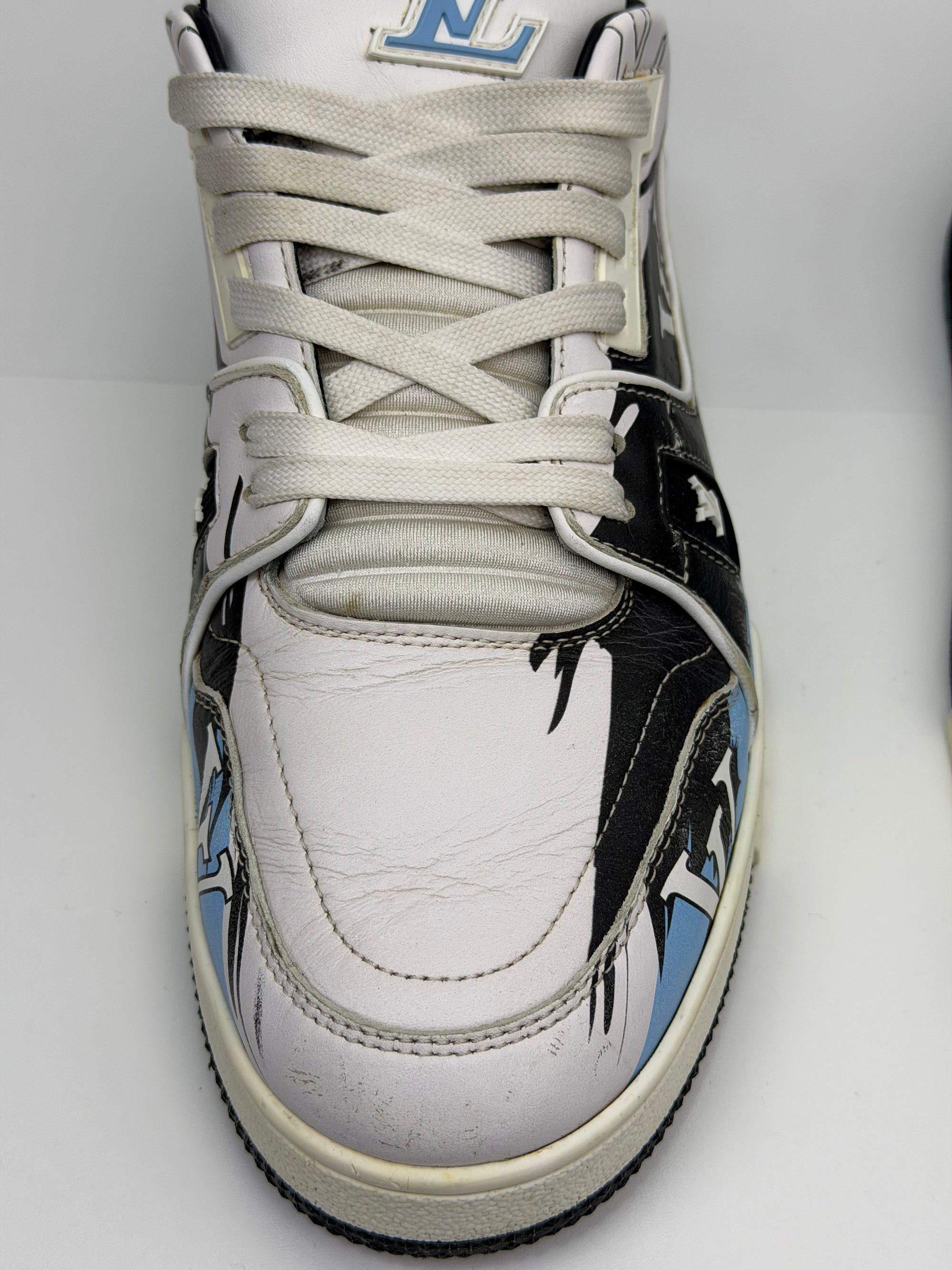 Louis Vuitton Trainer Size 8=42 veste 43 blu bianca e nera