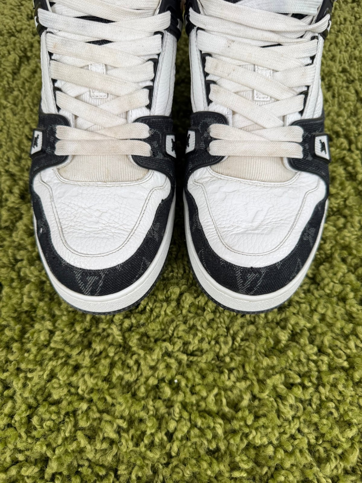 Louis Vuitton Trainer in denim Nera 8 - Second Hand Di Fiore