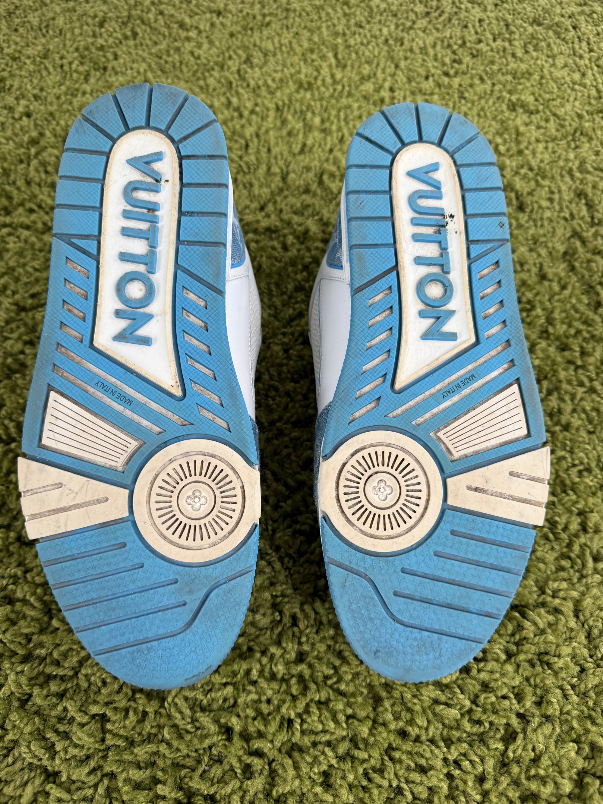 Louis Vuitton Trainer in denim Azzurro 8.5