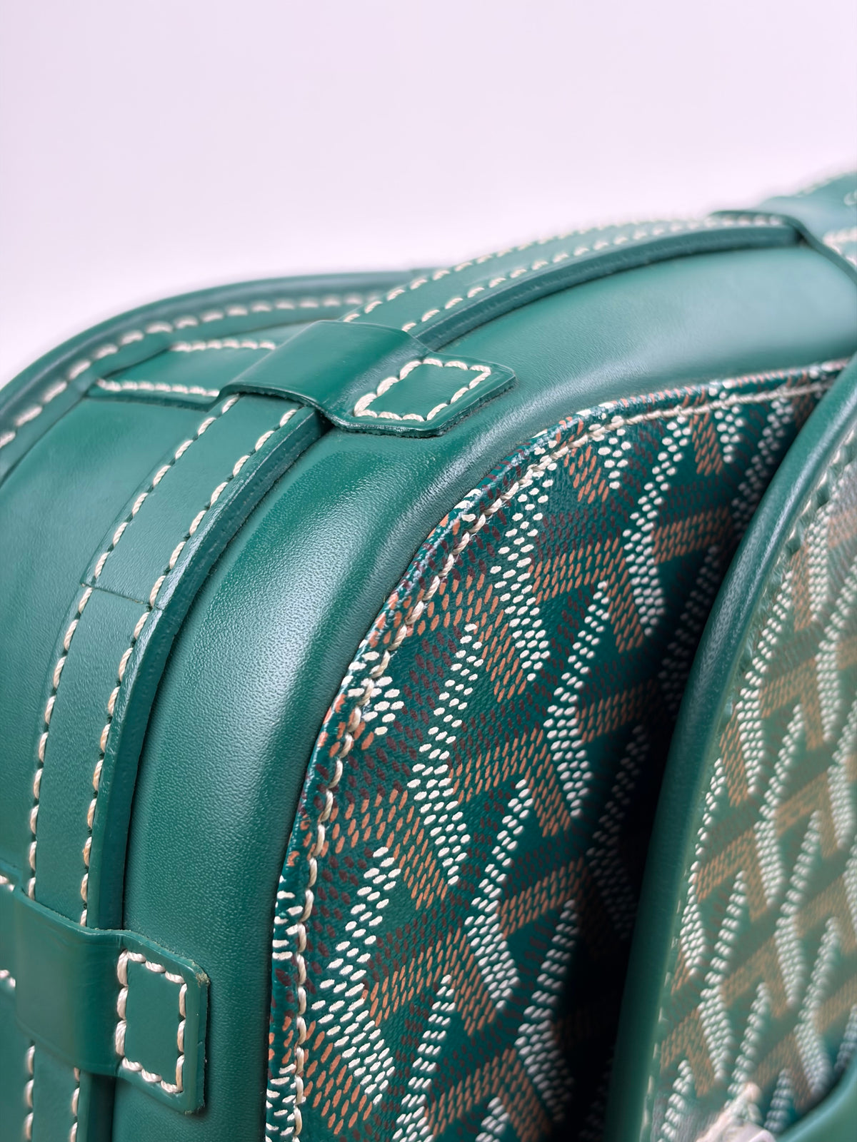 Borsa Goyard Belvedere PM in tela Goyardine Verde