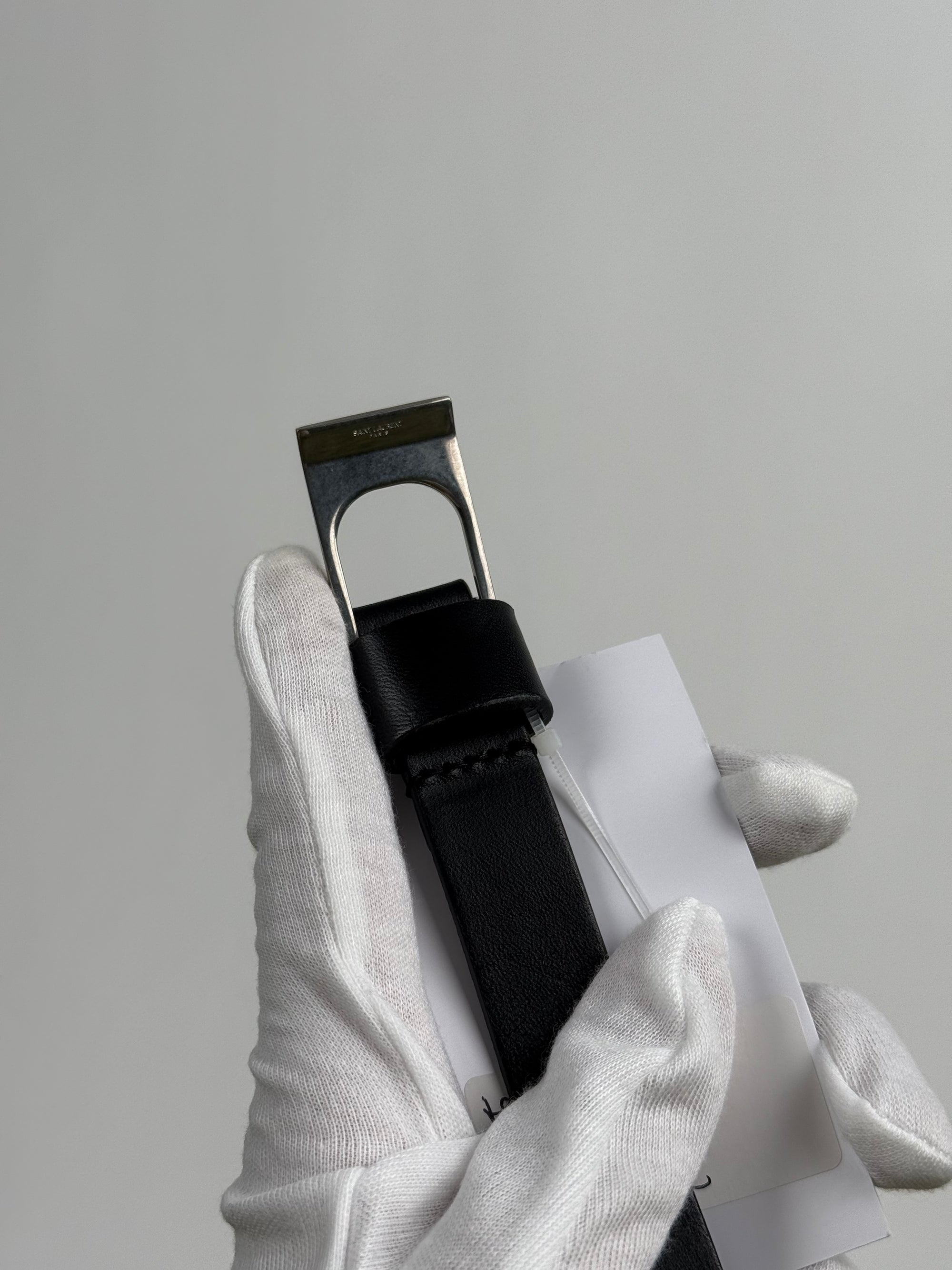 Cintura Saint Laurent in pelle Nera 100
