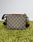 Borsa Gucci a tracolla con finitura in pelle Beige