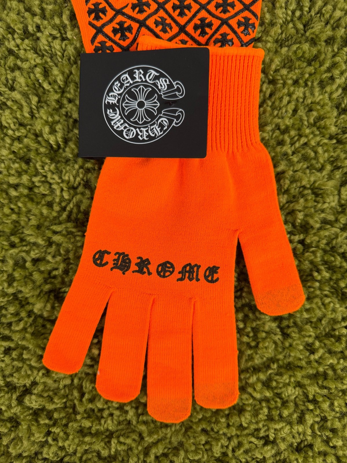 Guanti Chromehearts Arancioni L - Second Hand Di Fiore