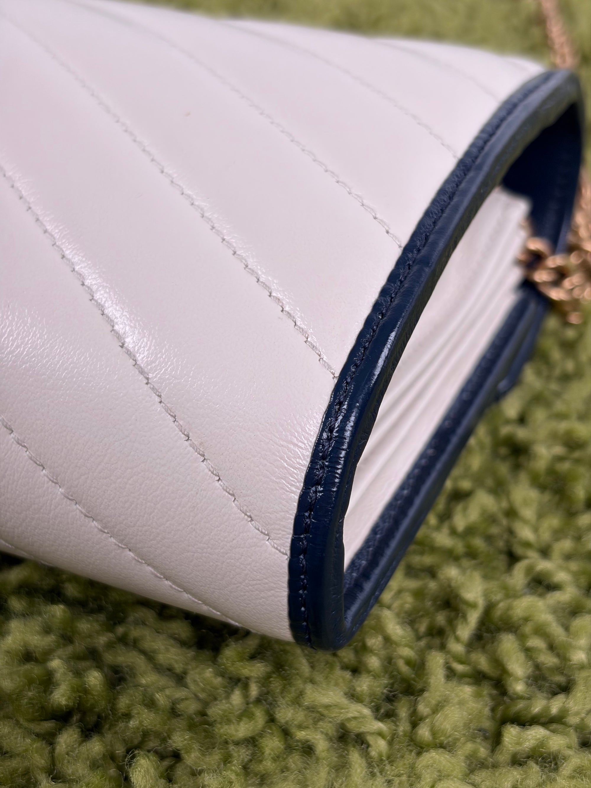 Borsa Gucci panna e blu