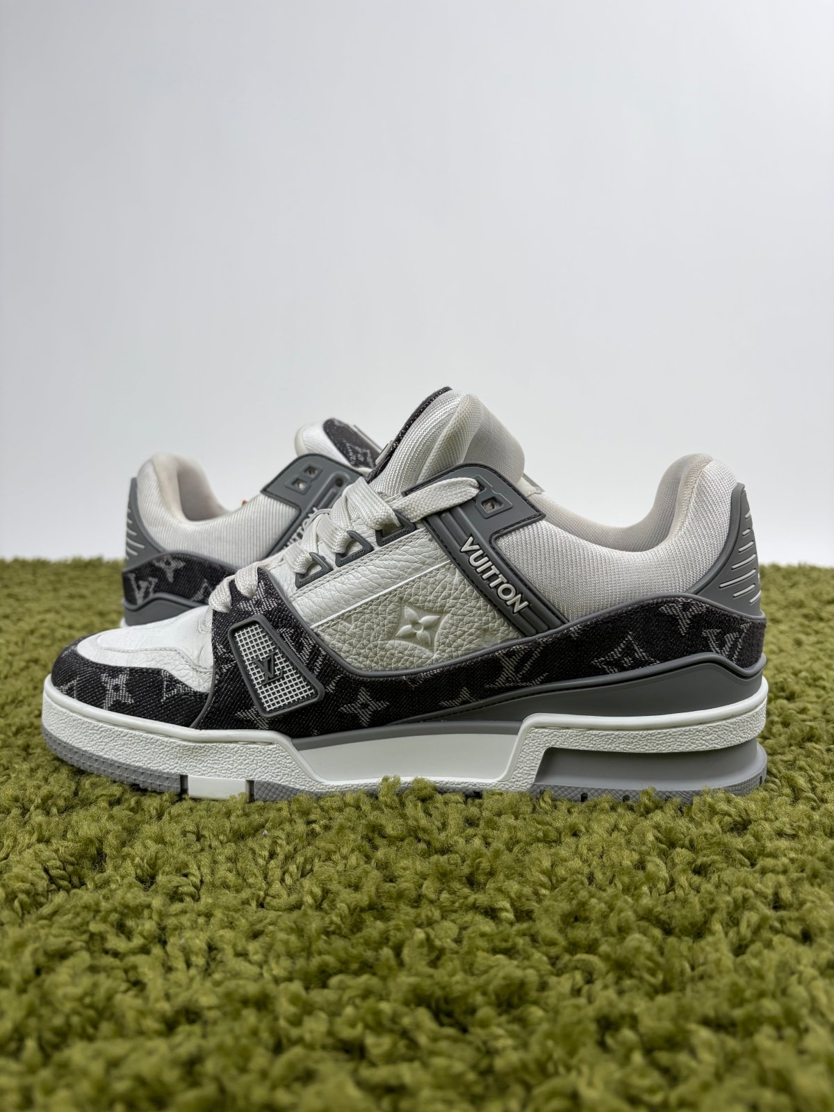Louis Vuitton Trainer Denim Grigia 6 - Second Hand Di Fiore