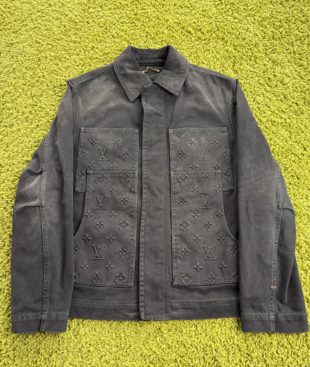 Giacca Louis Vuitton Carpenter Monogram Nera 48
