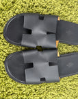 Ciabatta Hermès nera 44