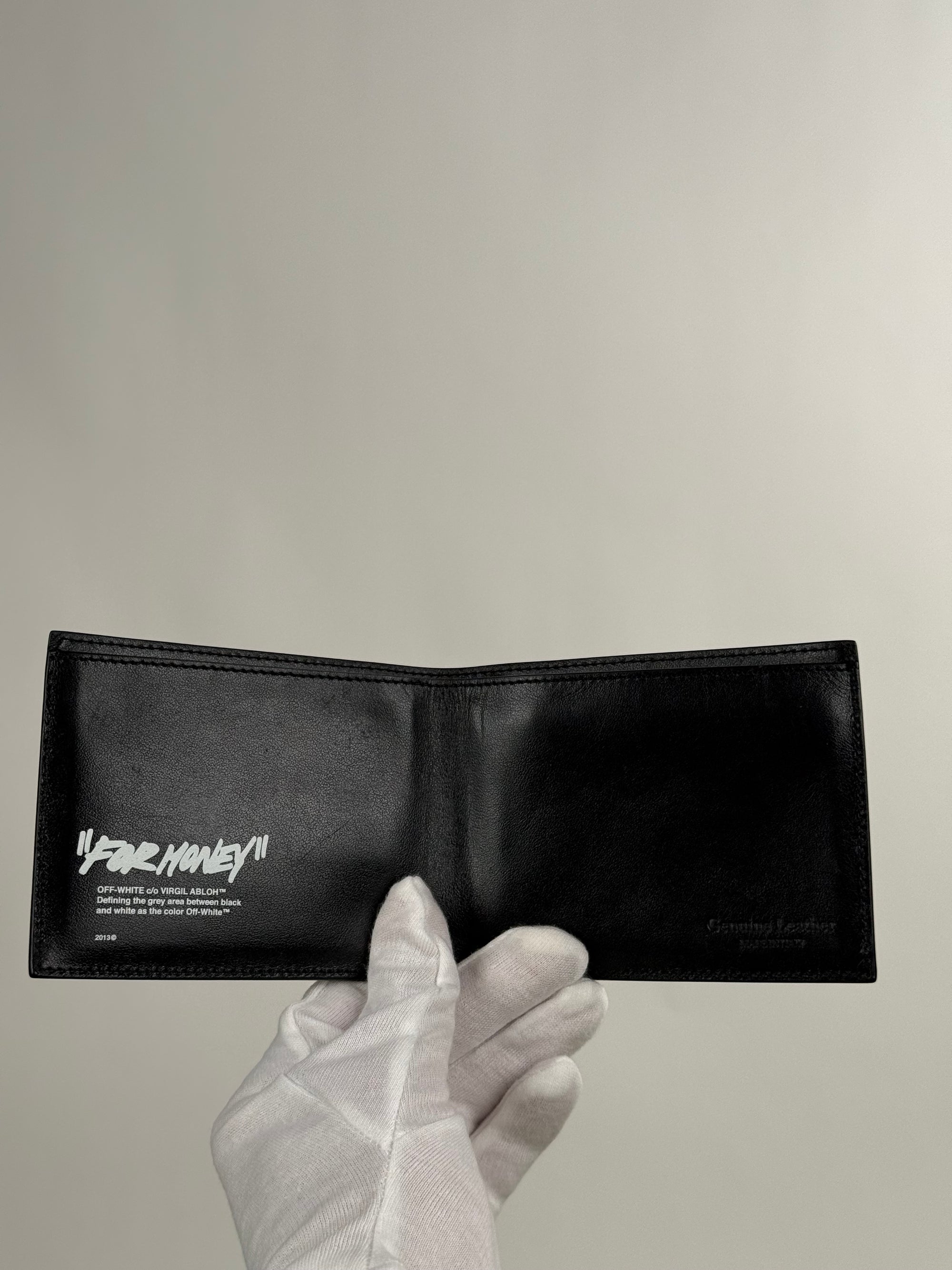 Portafoglio “For Money” Off White Nero