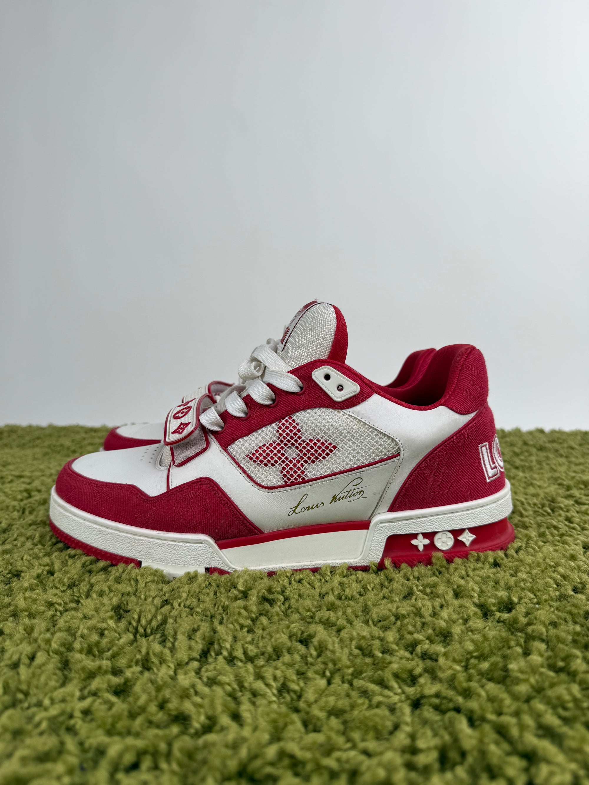 Louis Vuitton Trainer in denim Rossa 7.5