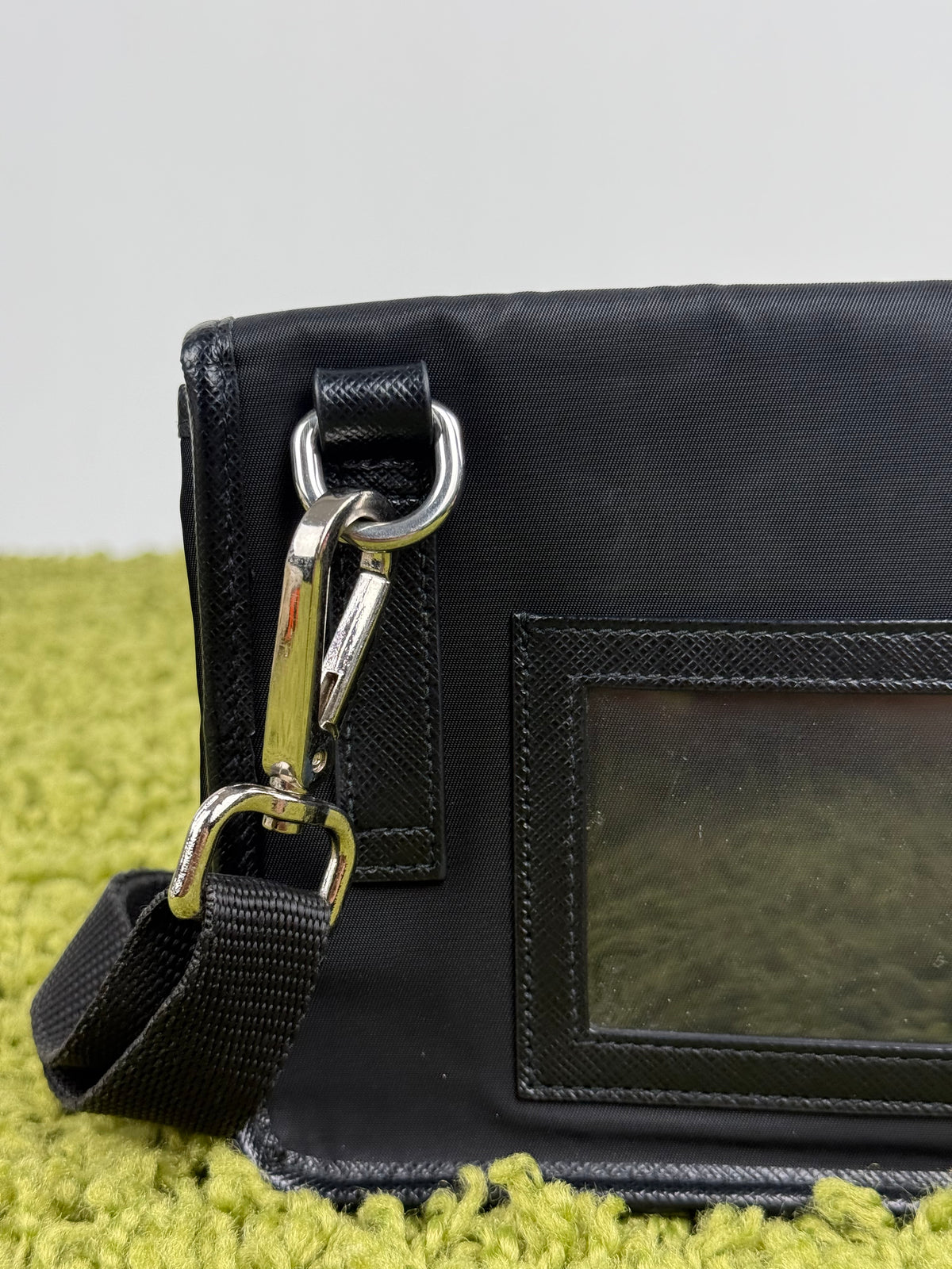 Porta Smartphone Prada in Re Nylon Nero
