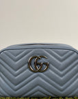 Borsa Gucci Marmont azzurra