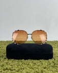Occhiali Gucci con catenella rimovibile