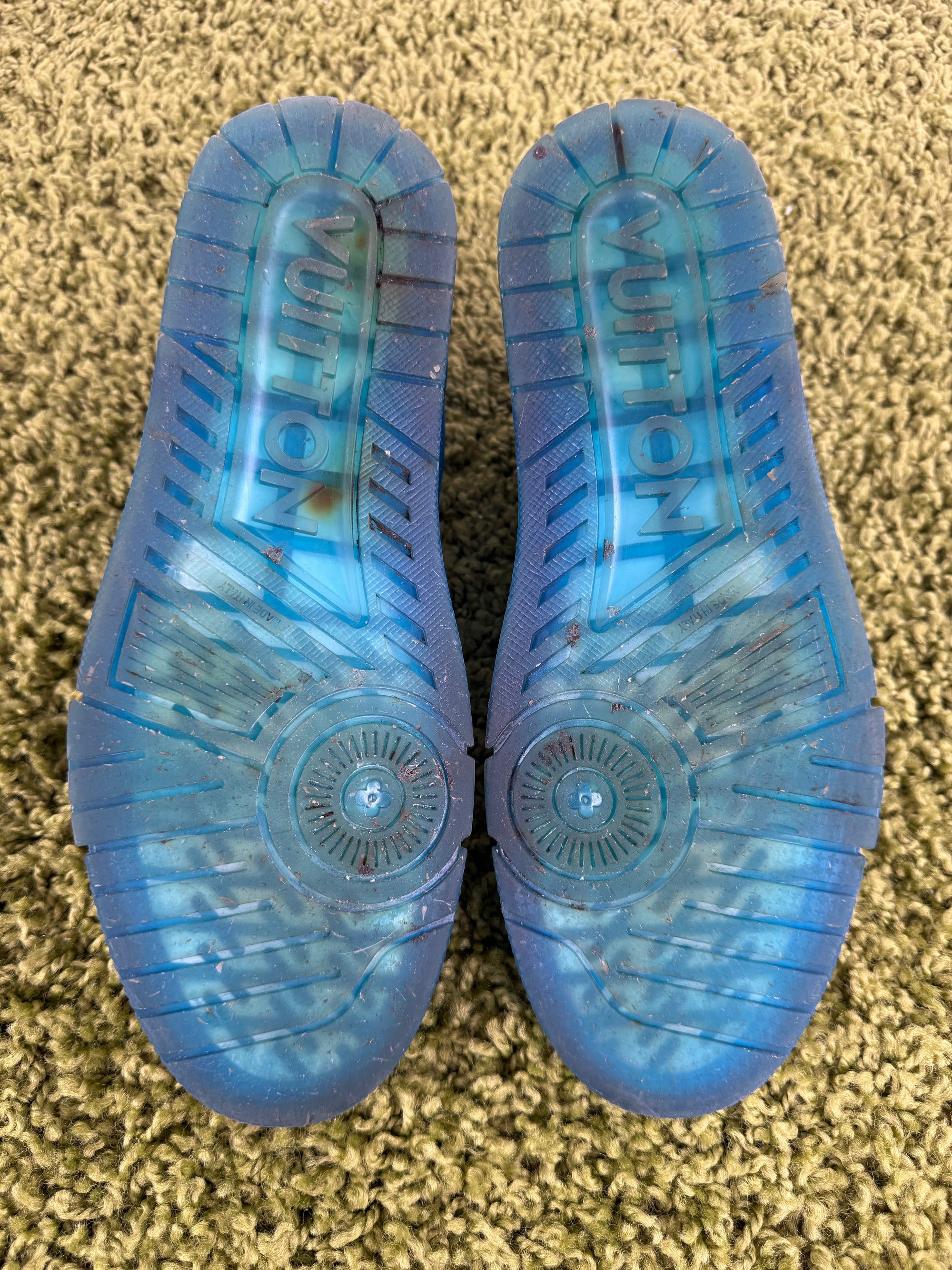 Louis Vuitton Trainer trasparente azzurra 8