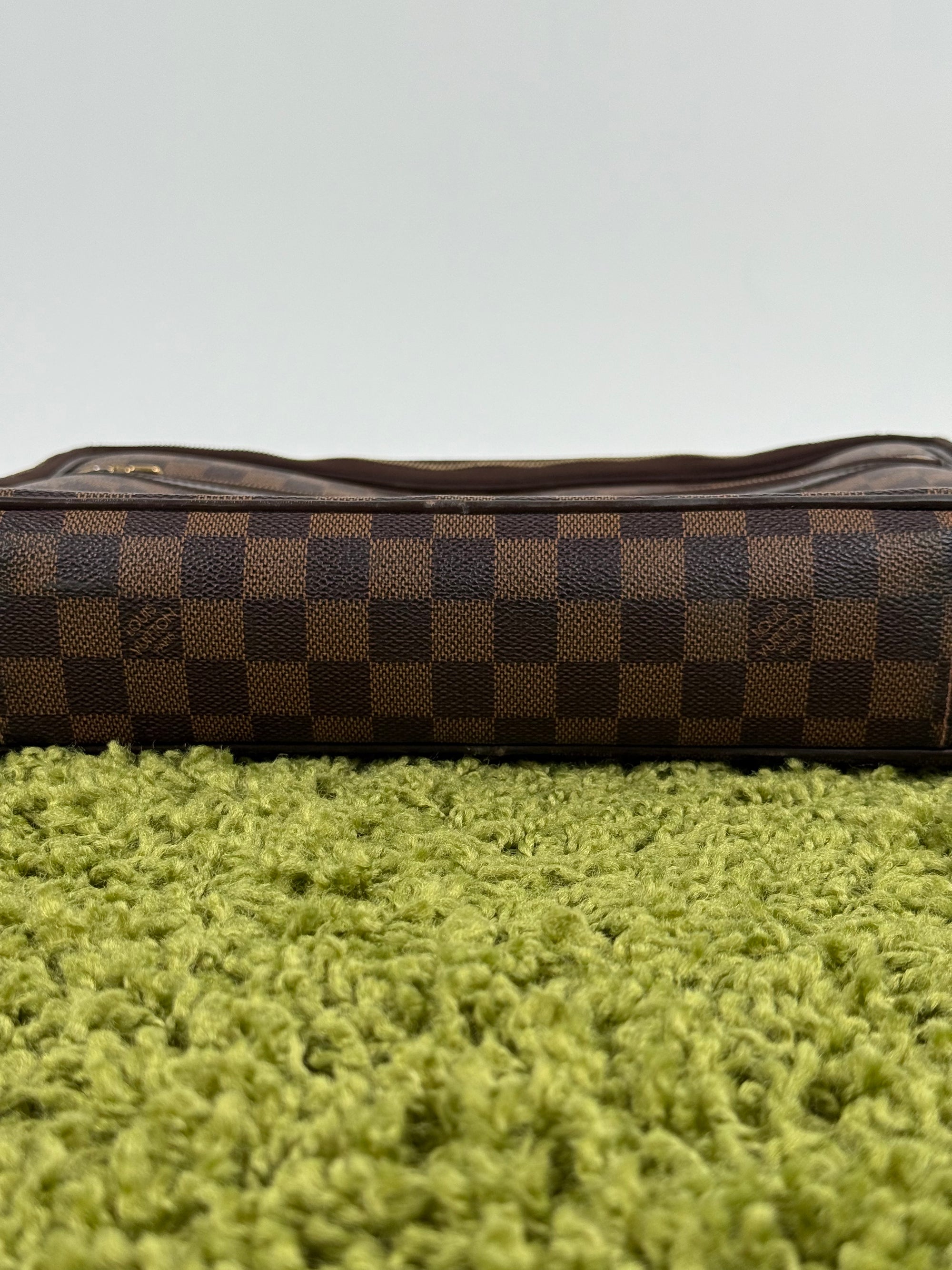 Borsa Sabana In tela Damier Ébène Louis Vuitton Marrone