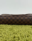 Borsa Sabana In tela Damier Ébène Louis Vuitton Marrone