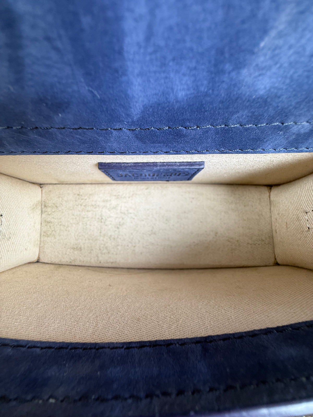 Borsa Mini Jacquemus La Grande Bambino In camoscio Blu