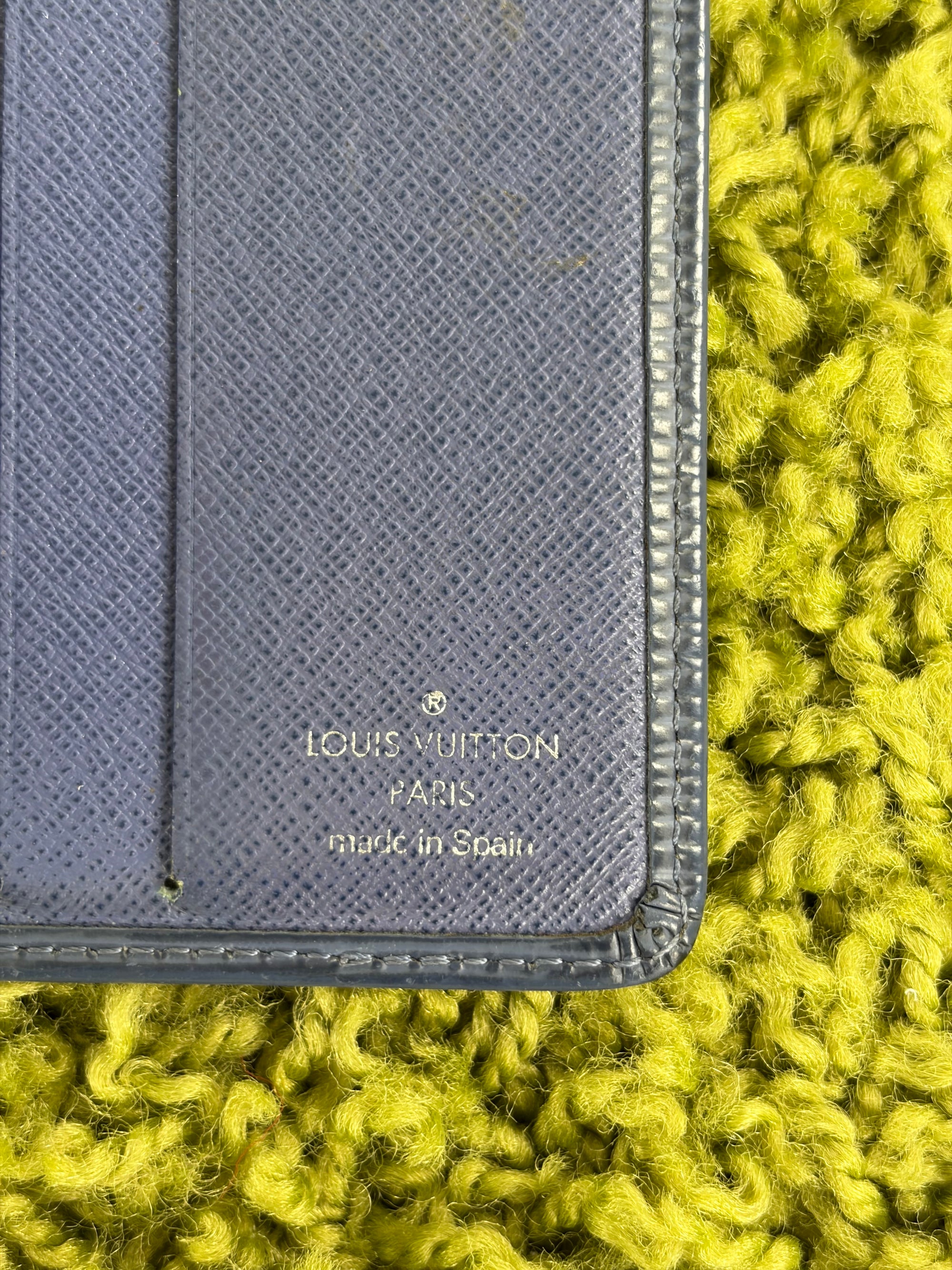 Portafoglio Louis vuitton in pelle Epi multiple blu