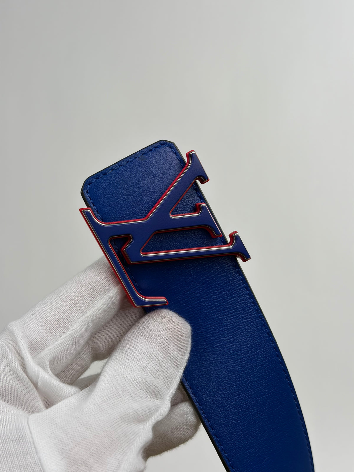 Cintura Louis Vuitton X NBA Blu Marrone 95/38 110cm