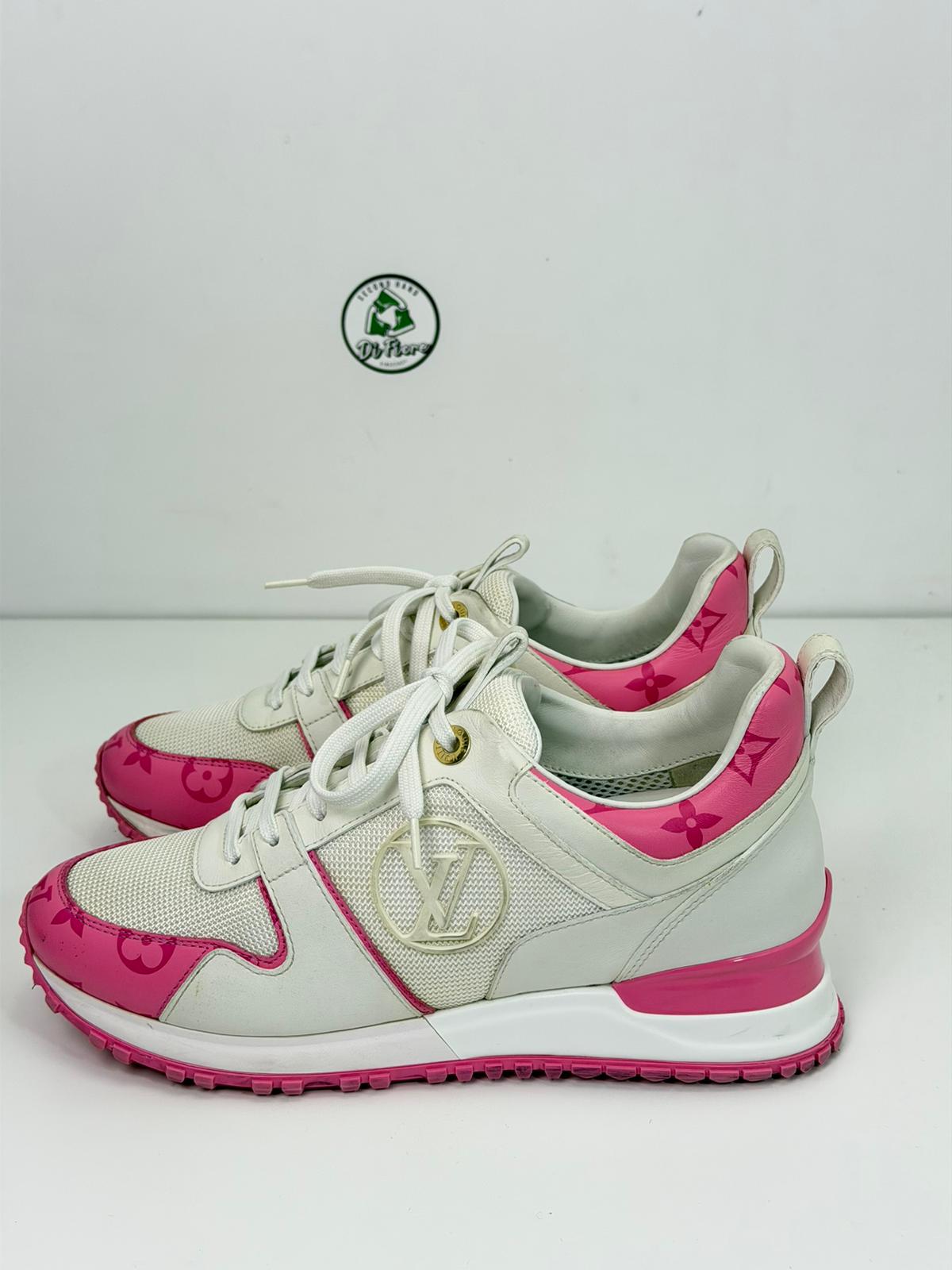 Louis Vuitton trainer 38 bianche e rosa
