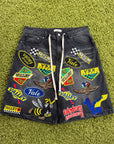 Pantaloncino Jorts Passport Valley Dreams In Denim Nero Multicolor 32