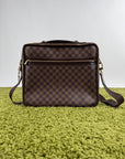 Borsa Sabana In tela Damier Ébène Louis Vuitton Marrone