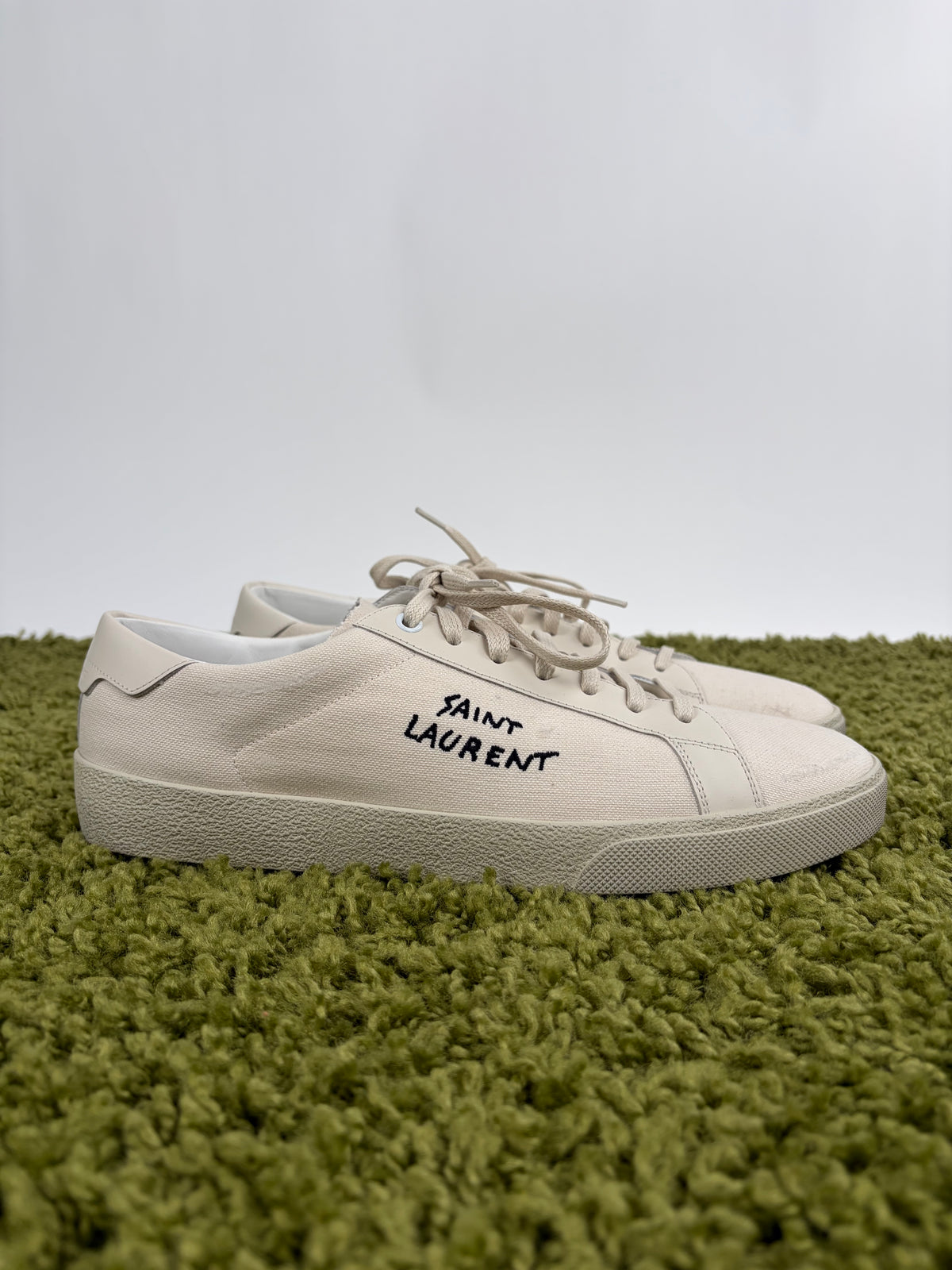 Saint Laurent Court Classic SL/06!distressed Low Beige 43