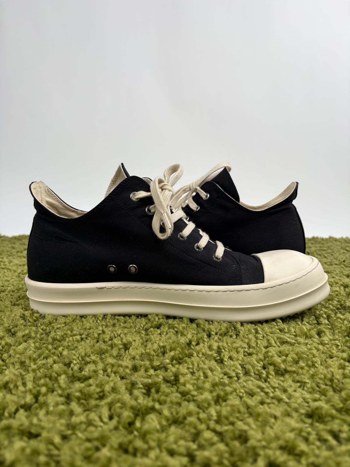 Rick Owens Ramones Low DRKSHDW nero 45