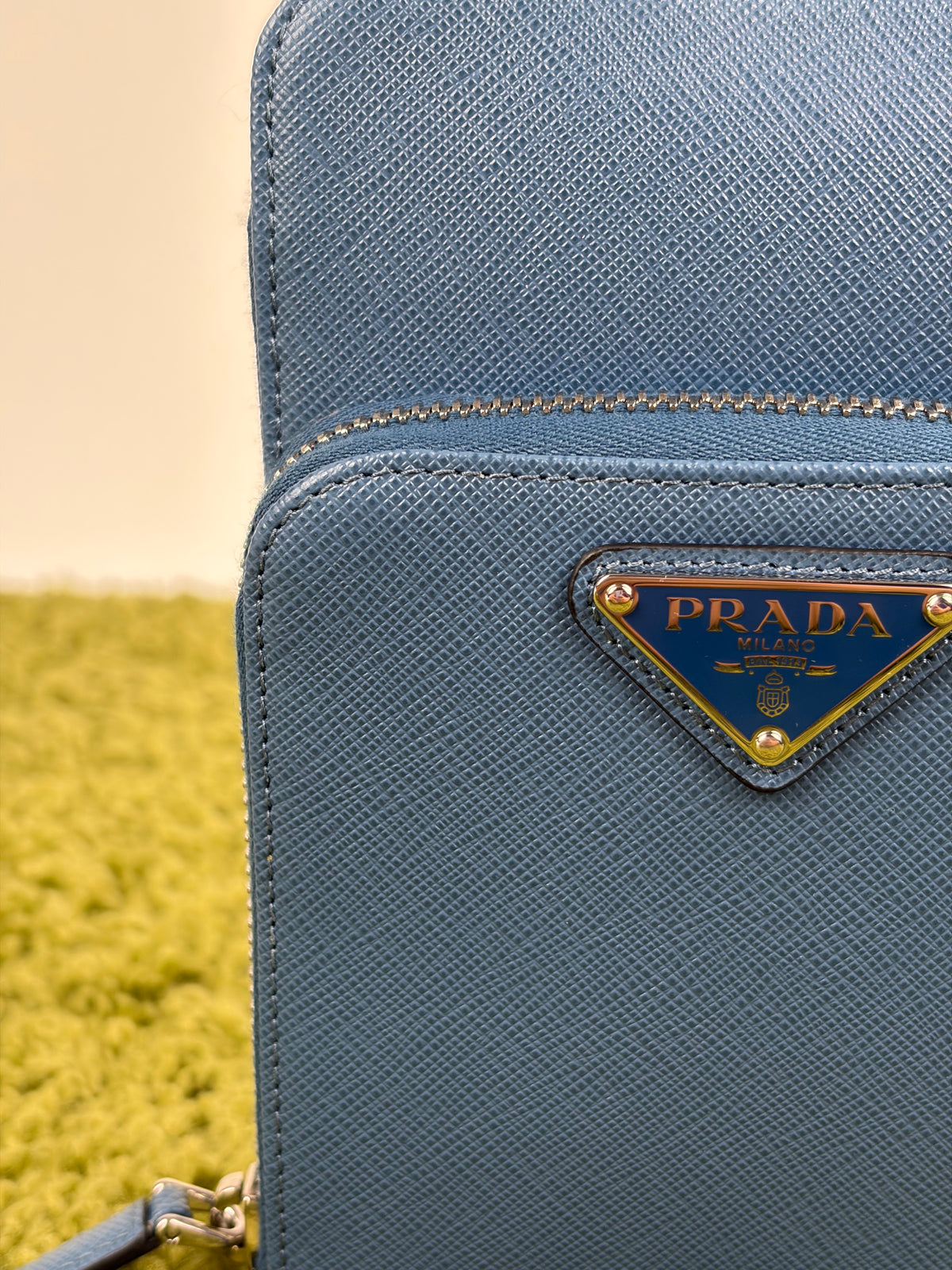 Borsa a tracolla Prada Smartphone Case Blu