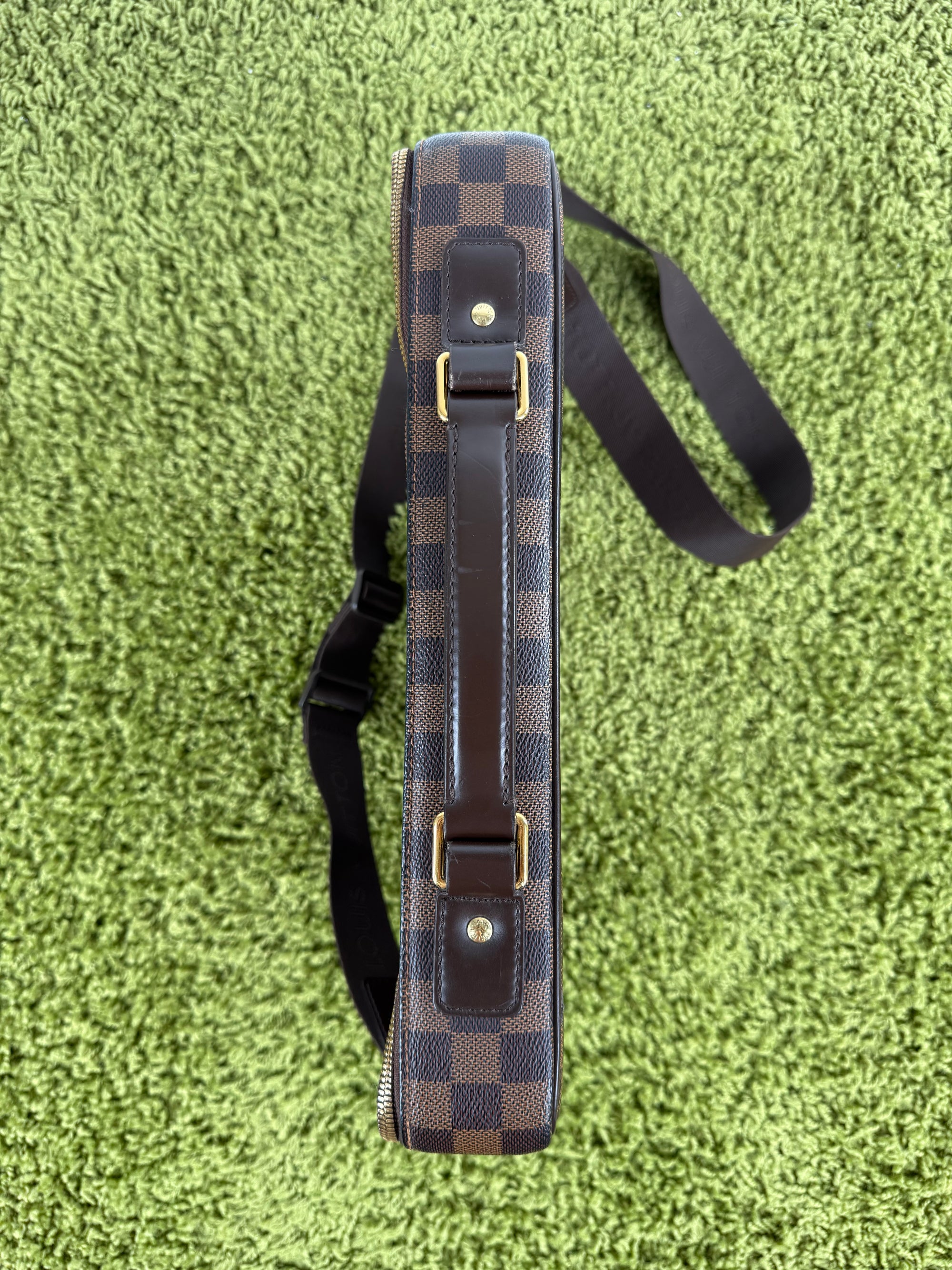 Borsa Sabana In tela Damier Ébène Louis Vuitton Marrone