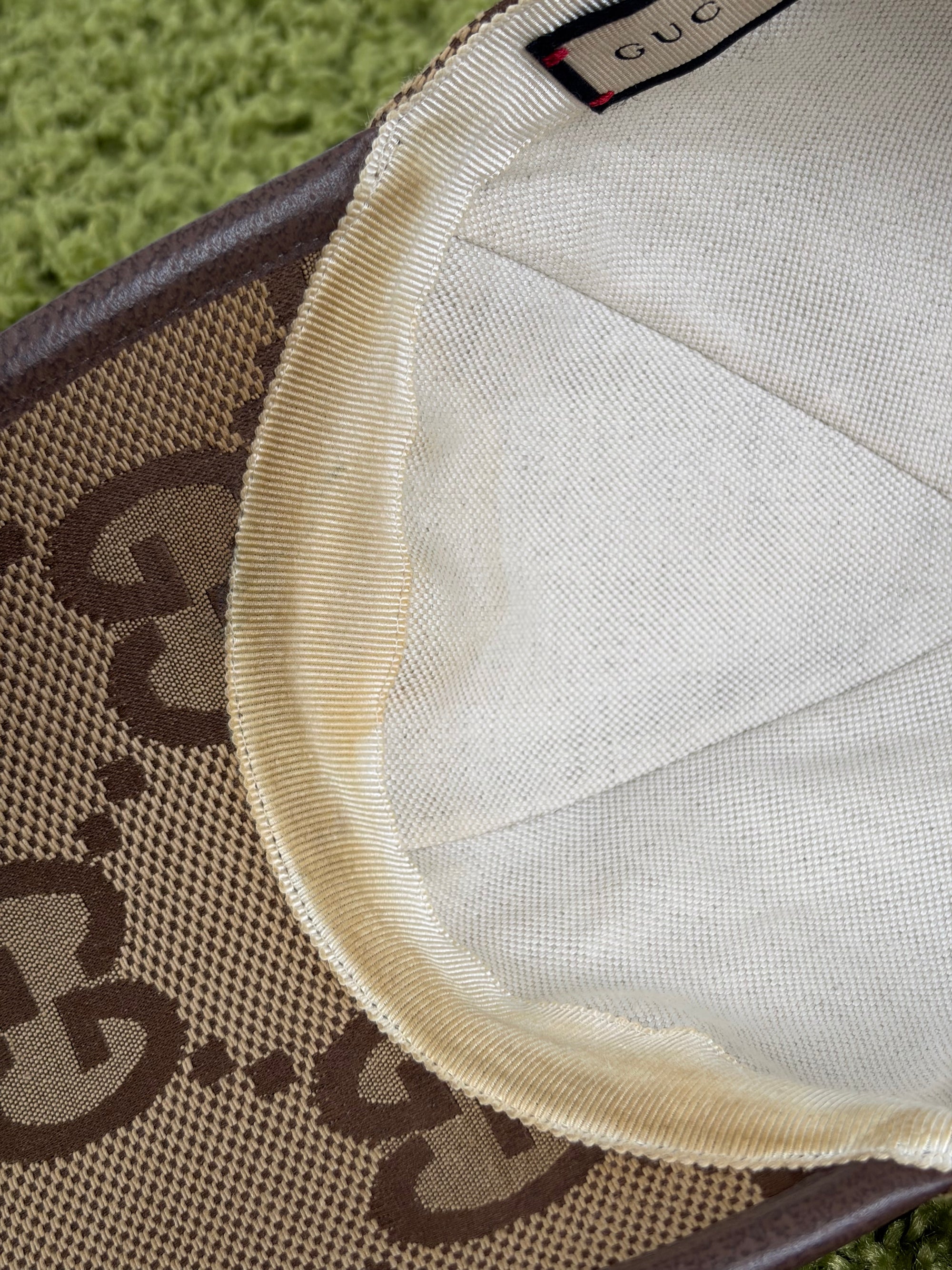Cappello Gucci marrone e beige
