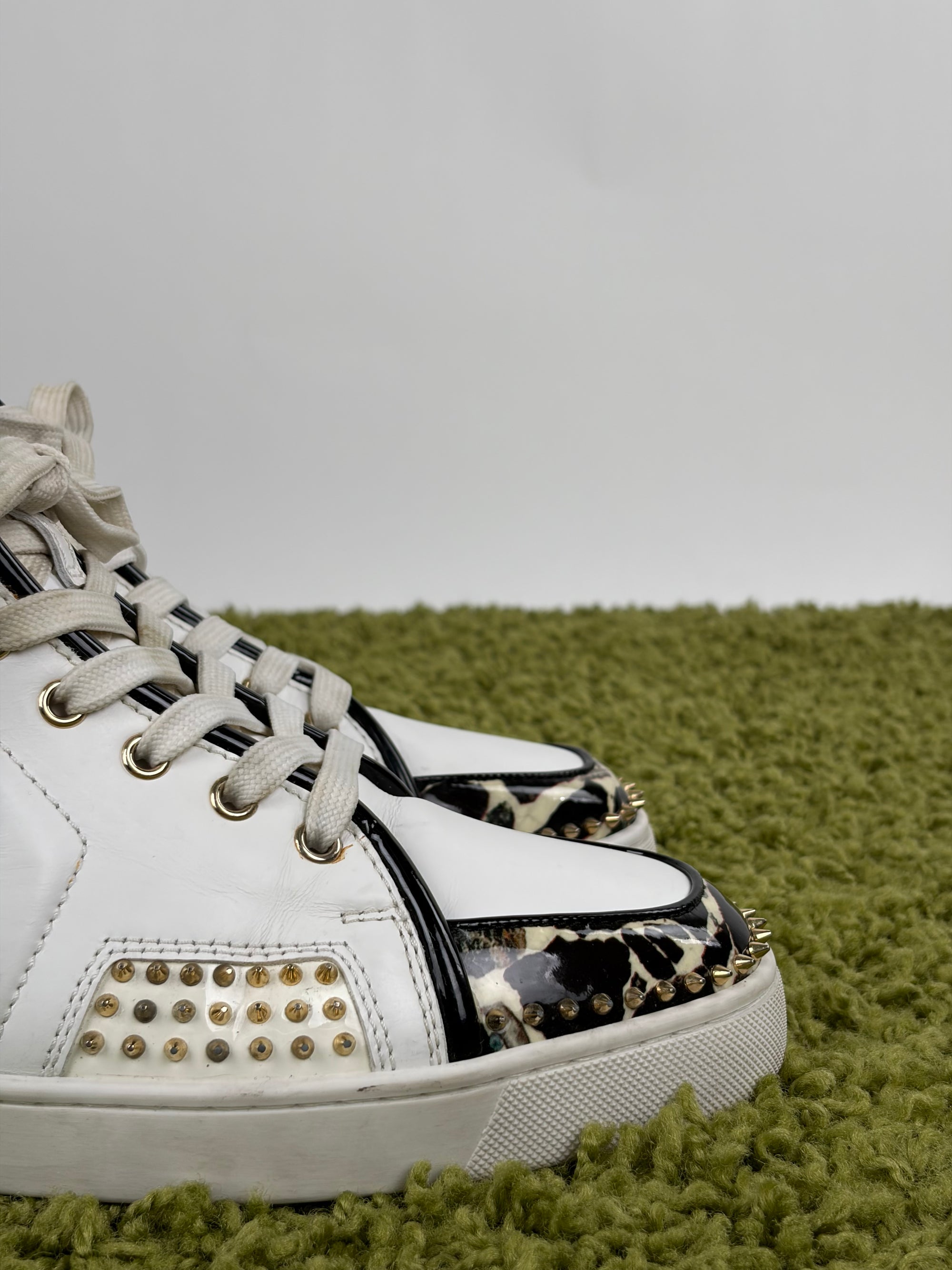 Louboutin Size 43 bianche e oro