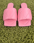 Bottega Veneta Lido Flat Sandal Rosa 36