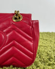 Borsa Pearly Marmont Flap a tracolla Gucci Rossa