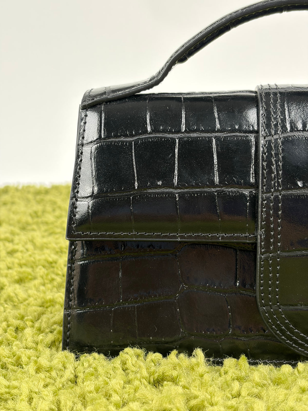 Borsa Jacquemus La grande Bambino Coccodrillo Nero