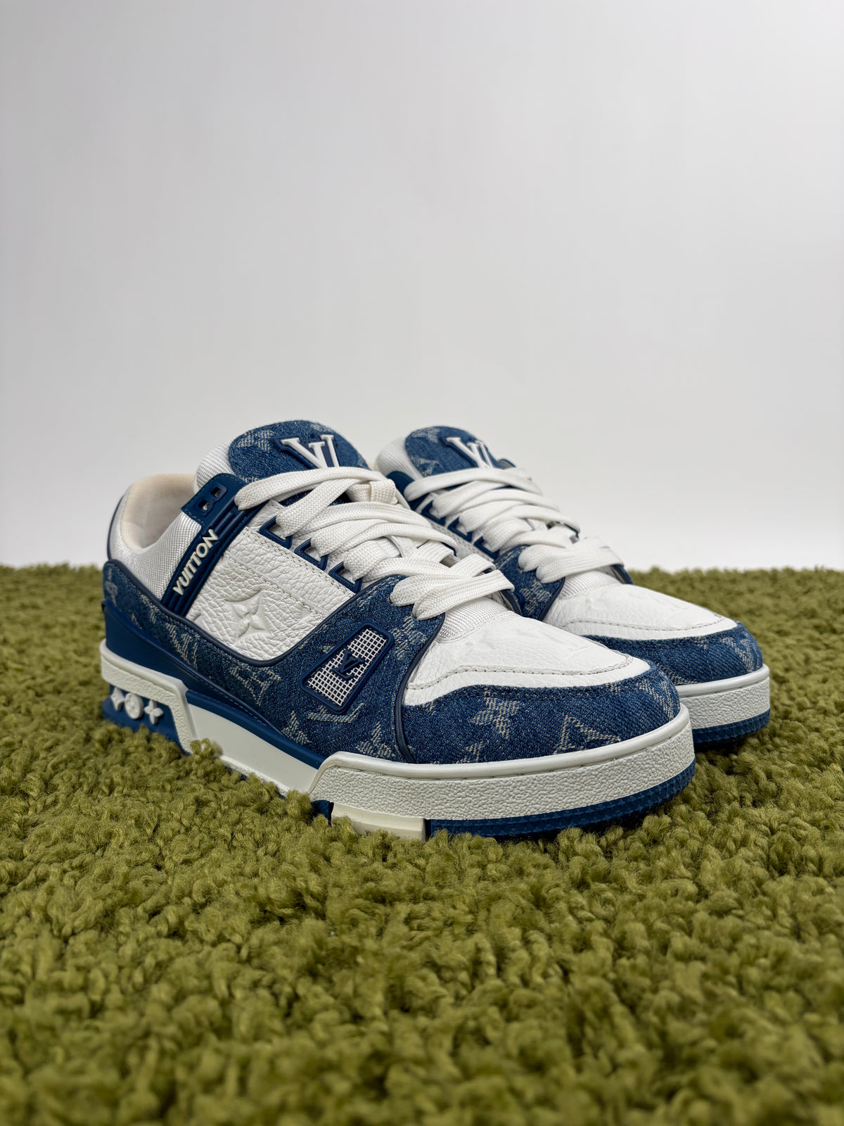 Louis Vuitton Trainer Denim Blu 38 - Second Hand Di Fiore