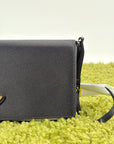 Borsa a spalla Prada Mini in raso Nero