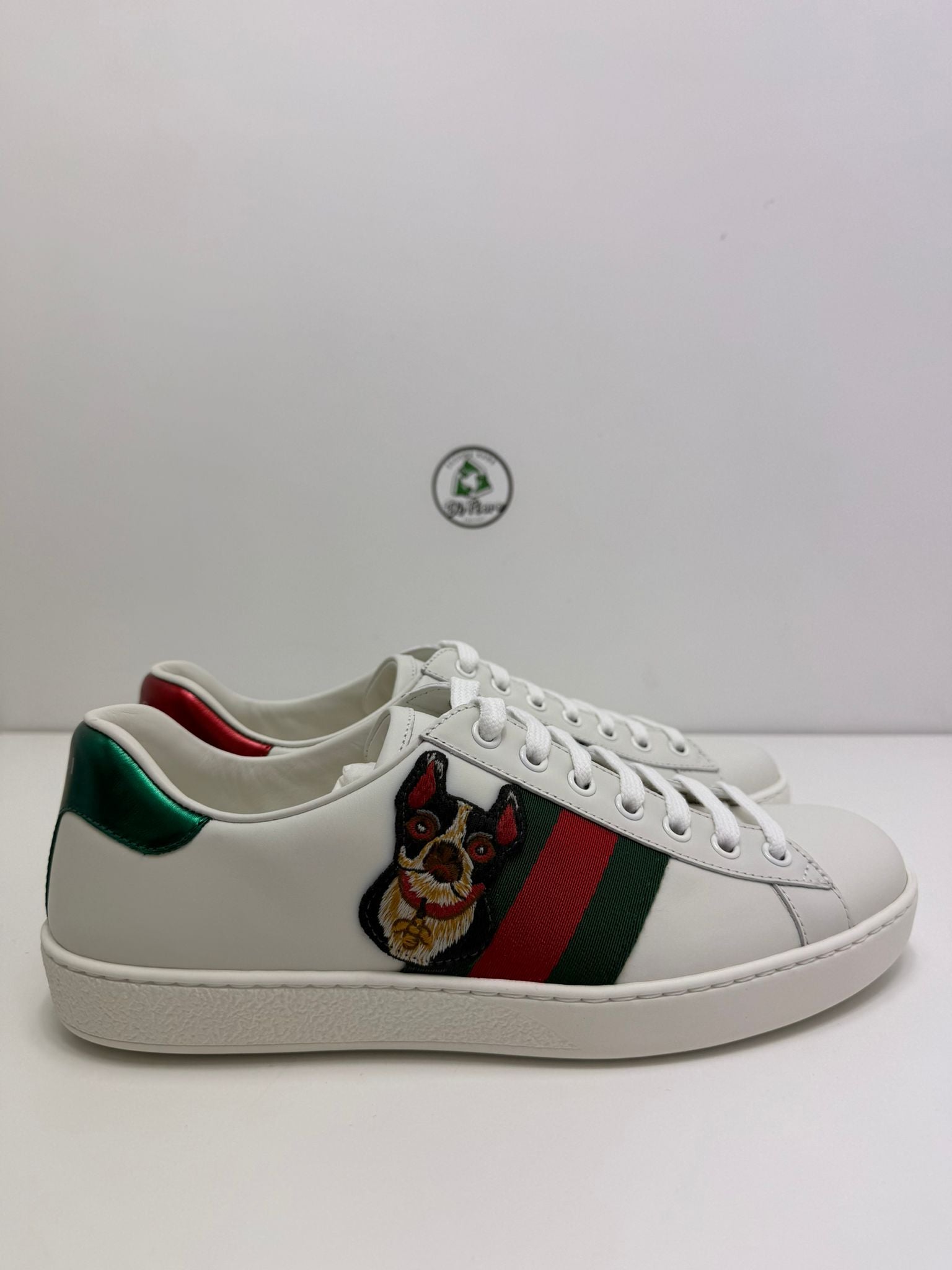 Gucci ace nuova Size 7=41 bianca verde e rossa