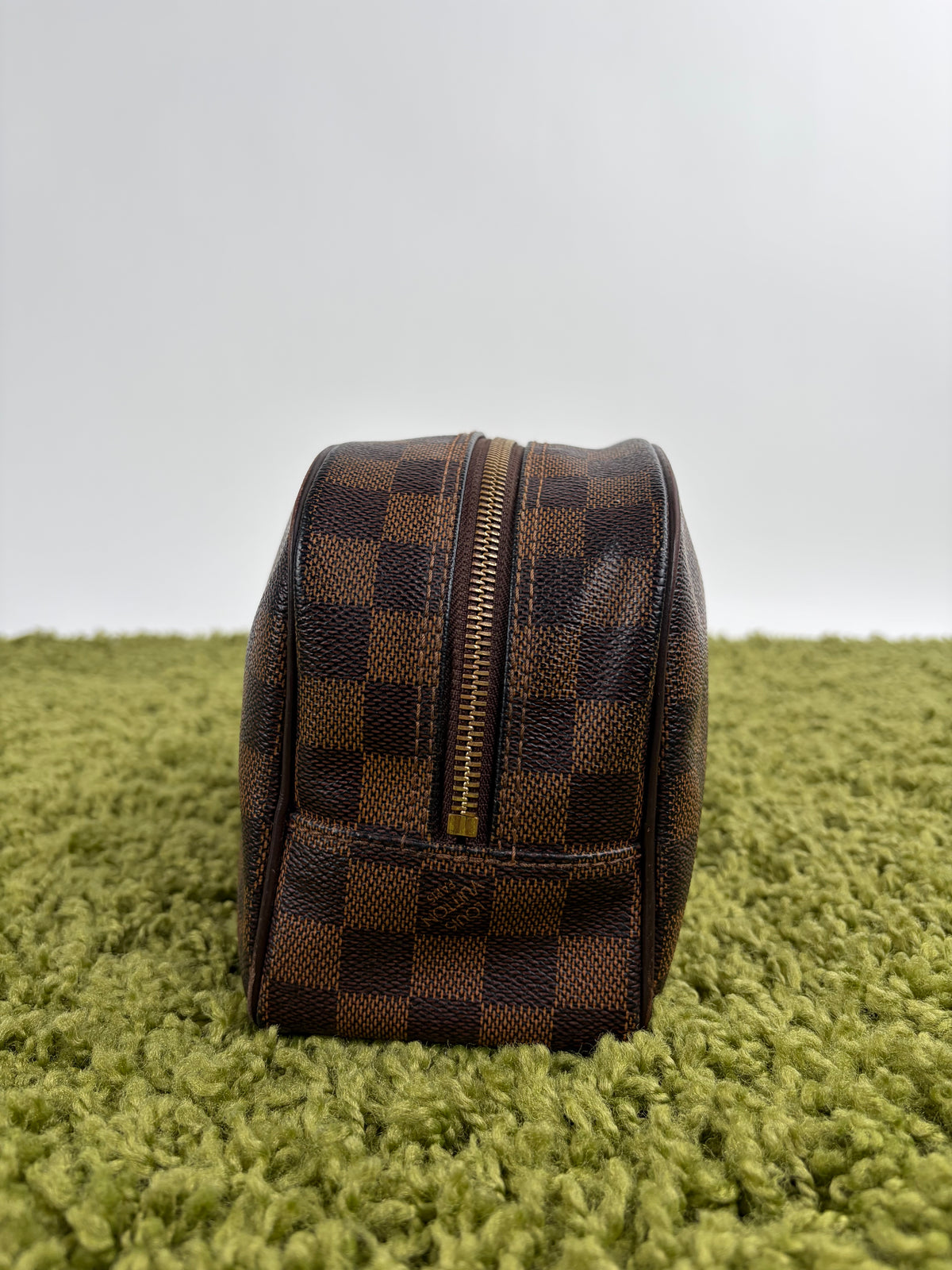 Beauty Case Louis Vuitton in tela Damier Marrone