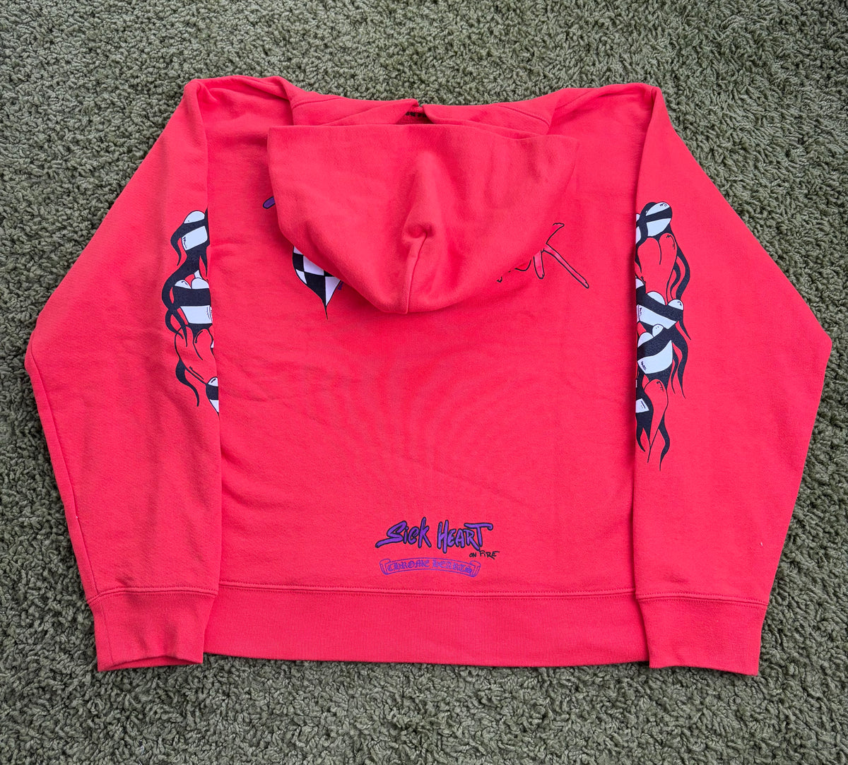Felpa Chrome Hearts X Matty Boy Arancione Multicolor M
