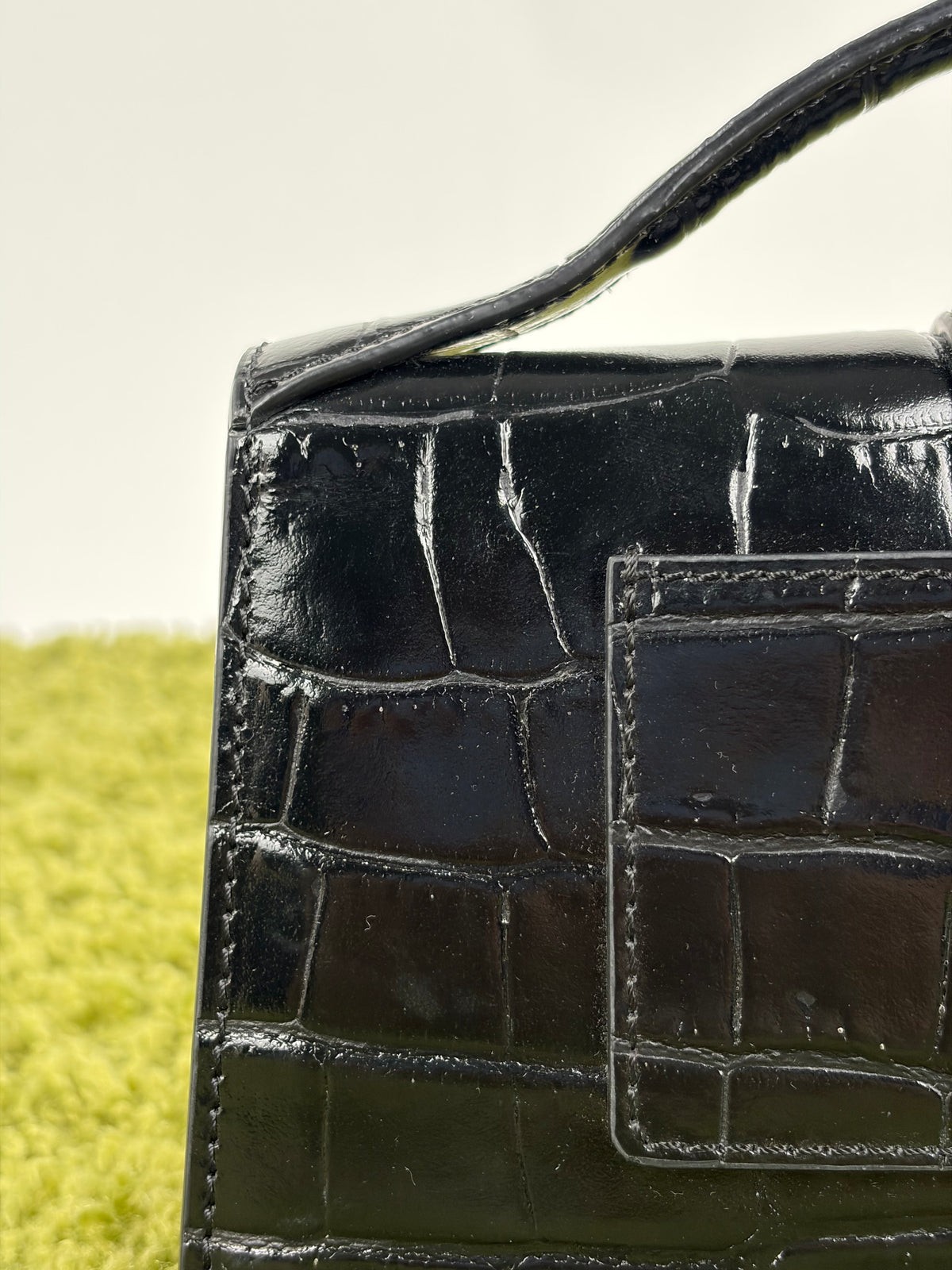 Borsa Jacquemus La grande Bambino Coccodrillo Nero