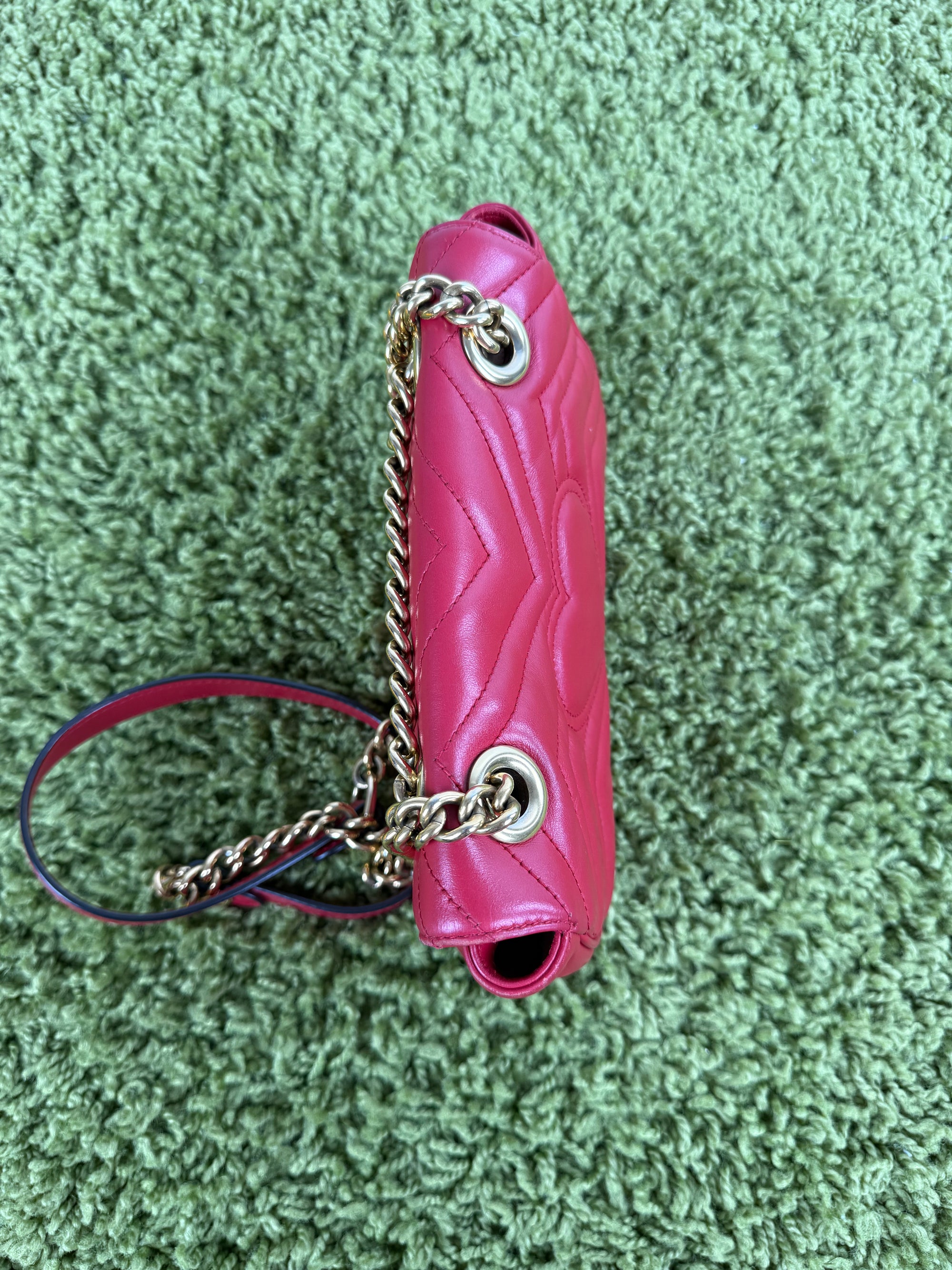 Borsa Pearly Marmont Flap a tracolla Gucci Rossa