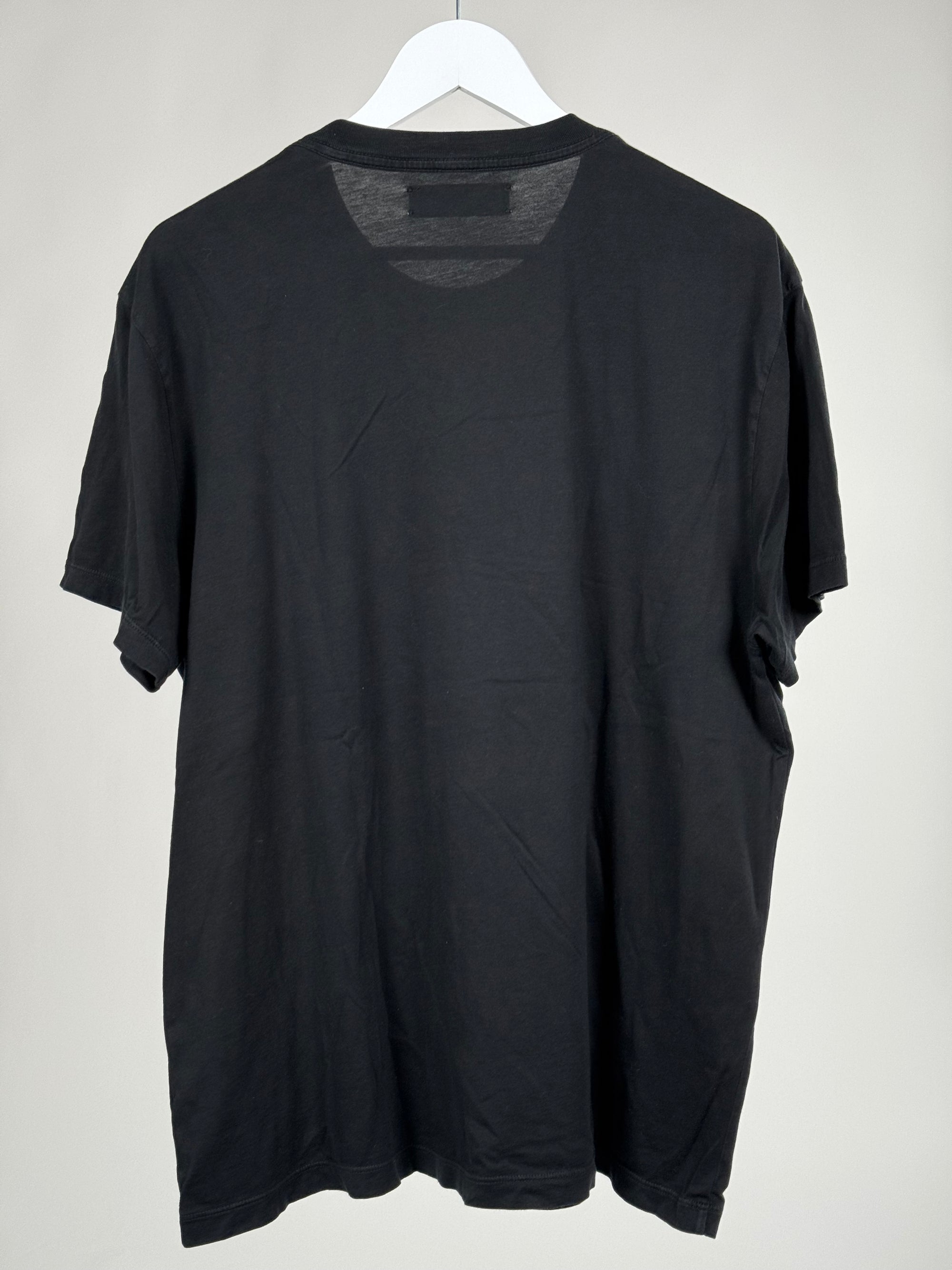 T shirt Amiri Size L nera e arancione