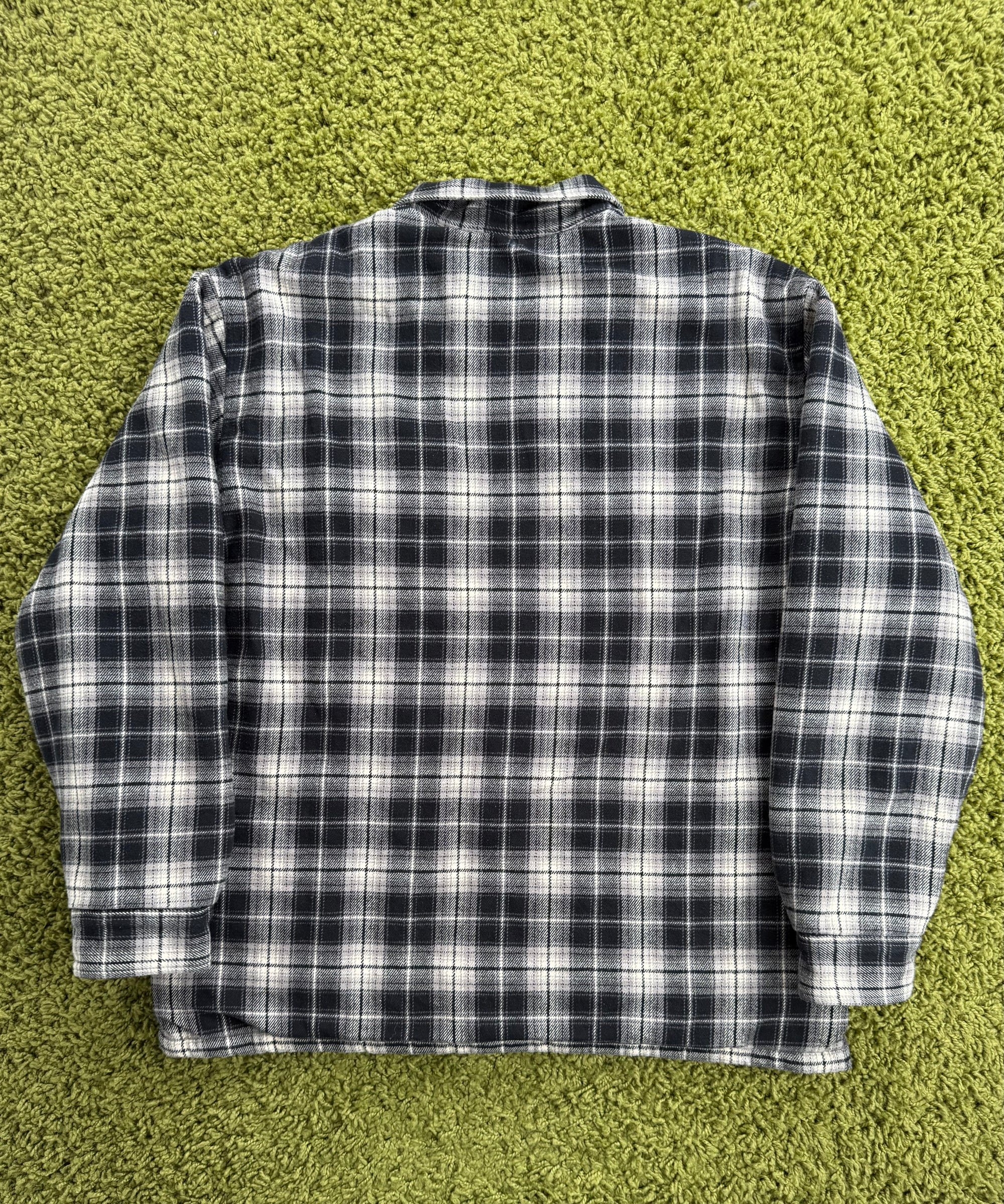 Giacca Supreme a quadri Bianca e Nera XL
