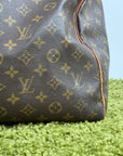 Borsone Keepall Louis Vuitton 55 vintage Marrone