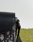 Borsello Dior Monogram blu e grigio