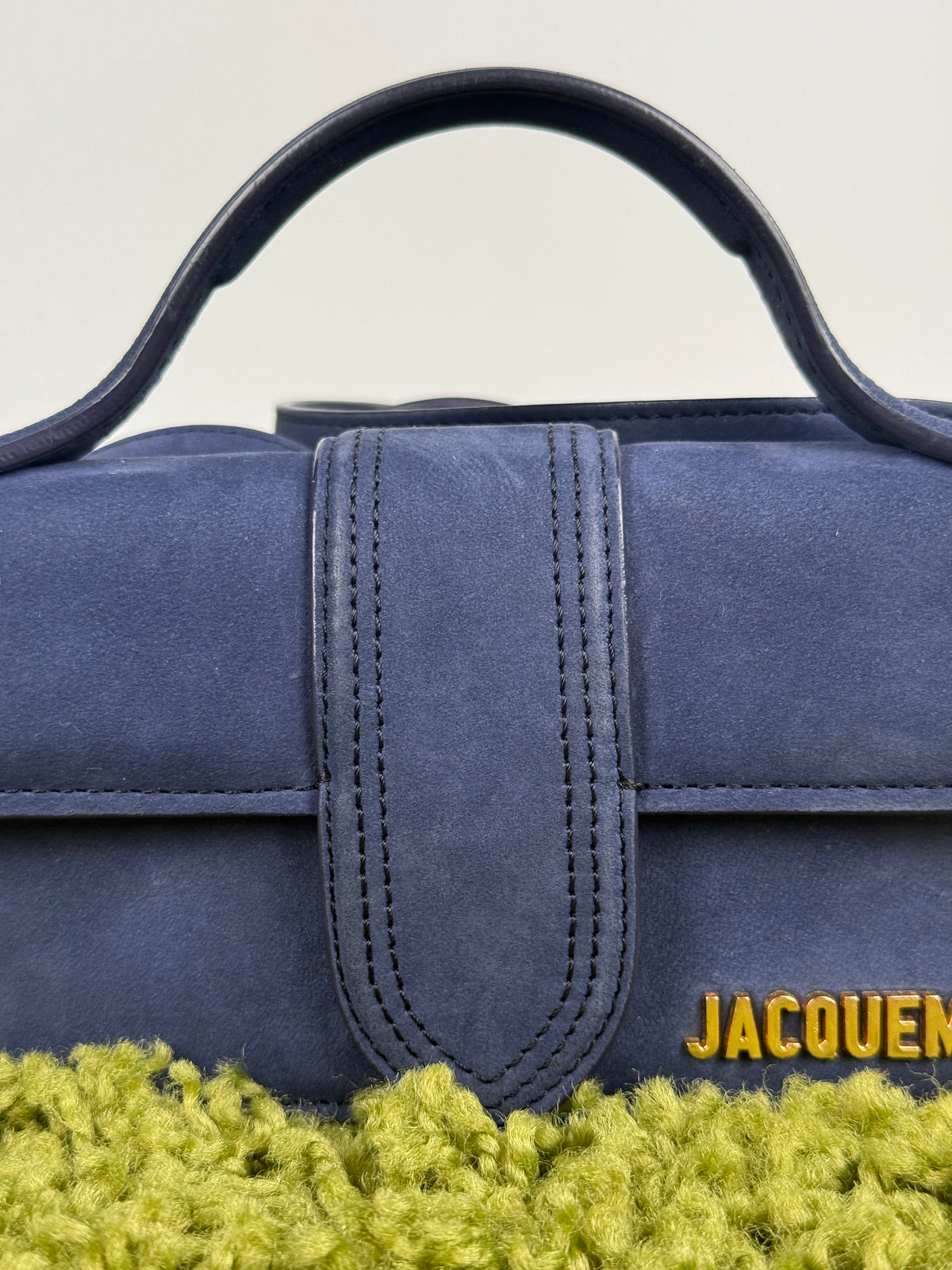 Borsa Mini Jacquemus La Grande Bambino In camoscio Blu