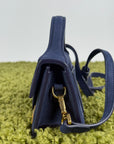 Borsa Mini Jacquemus La Grande Bambino In camoscio Blu