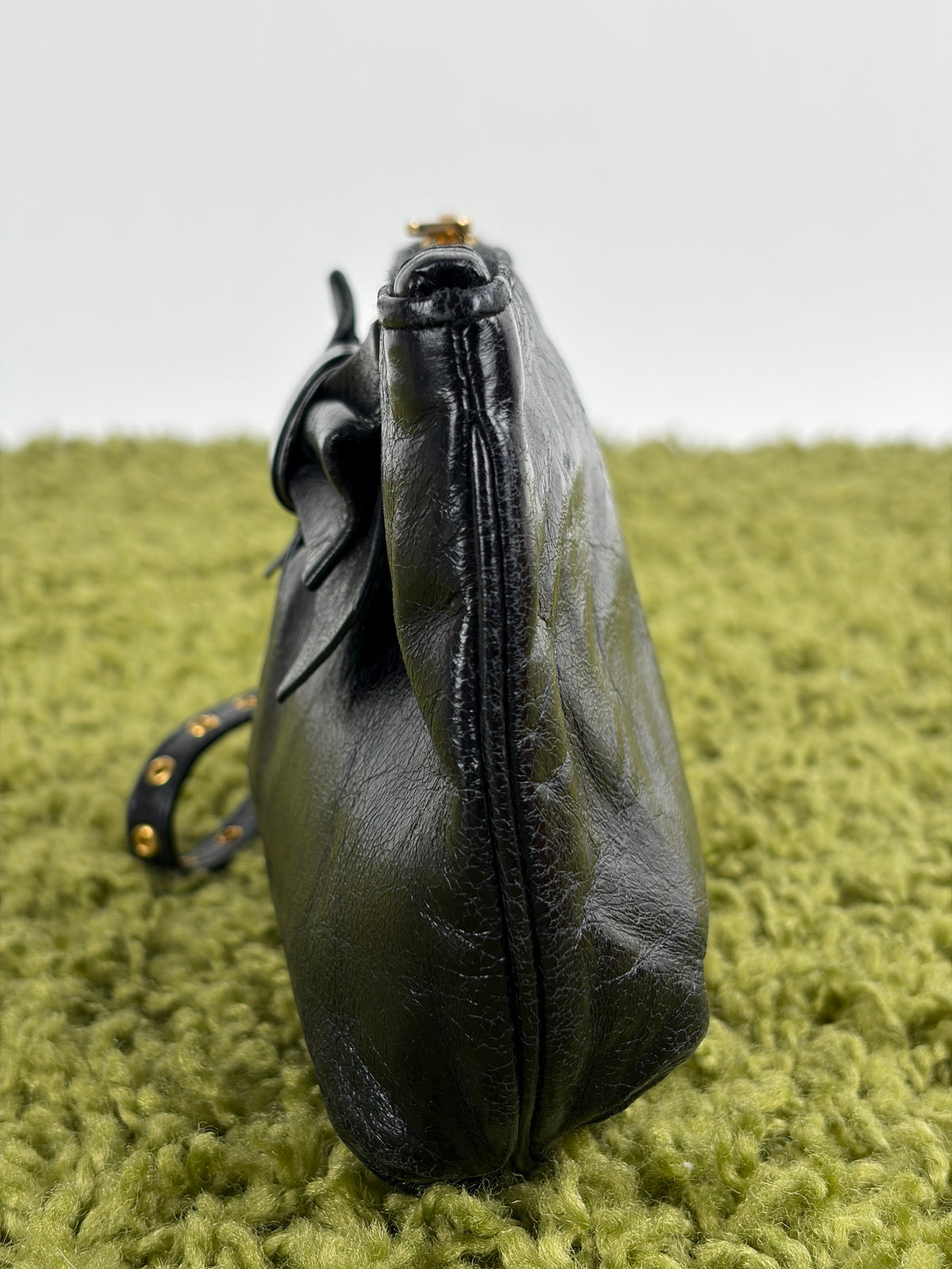 Borsa Miu Miu Pour Accessories Vitello Shine Sac Nera
