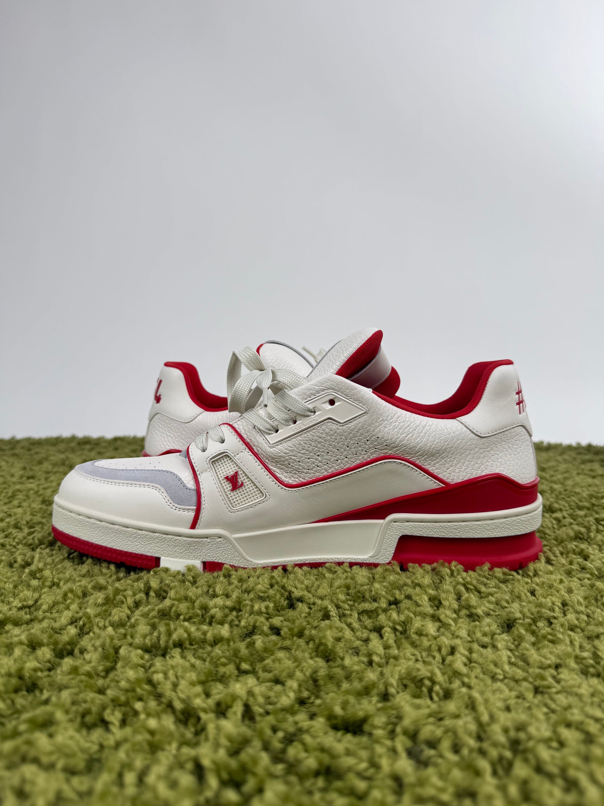 Louis Vuitton Trainer Bianca Rossa 9.5